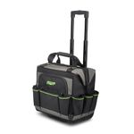 AWP 14 in. Rolling Tool Bag | Durable Versatile Rolling Tool Storage with Easy Carry Handles & Heavy-Duty Wheels | Water-Resistant Roller Tool Bag