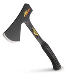 Estwing Special Edition Camper's Axe - 16" Hatchet with Forged Steel Construction & Shock Reduction Grip - E44ASE