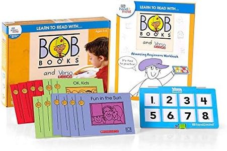 hand2mind Learn to Read with BOB Books & VersaTiles Advancing Beginner Set, Early Reader Books, Phonemic Awareness Workbook, Kindergarten Phonics Learning Activities, Science of Reading