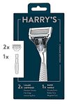 Harry's 5-Blade Men's Razor - 1 Razor Handle + 2 Razor Blade Refills - Chrome Edition Handle