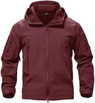 TACVASEN Men's Military Tactical SoftShell Jacket Fleece Lined for Winter
