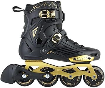 LIKU Unisex Fitness Inline Skates (Gold, Men 11/Women 12)