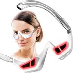 Under-Eye Red Light Therapy Device, Red Light Therapy Glasses Microcurrent Eye Massager Red Light Eye Mask for Eye Bags Dark Circles Puffiness Wrinkles Fine Lines