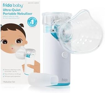 Frida Baby Nebulizer for Babies, Portable Nebulizer for Kids, Babies & Infants, Ultra-Quiet Handheld Nebulizer with Mask + Diffuser, Congestion + Flu Relief