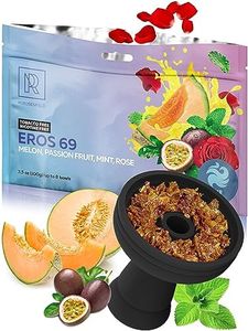 Shisha Hookah Flavors Nicotine Free EROS 69 - Mix of Melon, Passion Fruit, Mint, Rose Herba - 3.5 ounce - 100 Gram Tobacco Free Hookah Tobacco & Nicotine Free Shisha - Shisha Hookah Flavors