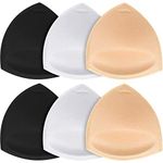 TopBine Removable Bra Pads Inserts Women's Comfy Sports Cups Bra Insert for Bikini Top Swimsuit, A/B 3 Color