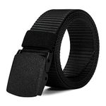 ITIEZY Men's Military Tactical Web Belt, Nylon Canvas Webbing Buckle Belt