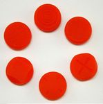 1 Set Analog Silicone Thumb Stick Grip Joystick Caps Cover for PS Vita PSVita PSV 1000 2000 (Red)