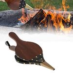 Fireplace Bellows, 39x17cm Wooden Fireplace Bellows Manual Air Blower Hand Bellows for Home DIY Fireplace Tool Wood Stove, BBQ, Outdoor Camping