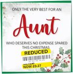 Funny Christmas Card for Aunt with 