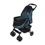 Pet Gear Happy Trails No-Zip Stroller, Emerald Green