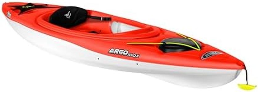 Pelican - Argo 100X - Sit-in Kayak - Lightweight one Person Kayak - 10 ft - Red