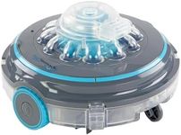 US Patented Robotic Pool Vacuum for Above Ground Pools | Cordless, Self-Parking | Extended 75-Min Battery, Dual-Layer Filtration for Superior Leaves Debris Removal by Model Pool Stomach 65