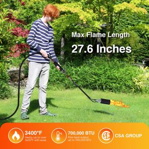 Heavy Duty Weed Torch – 340,000 BTU Propane Flame Burner