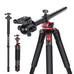 NEEWER 72 inch Camera Tripod Monopod with Center Column and Ball Head Aluminum, Arca Type QR Plate, Bag, Horizontal Tripod Overhead Camera Mount for DSLR Camera, Video Camcorder, Max Load: 33lb