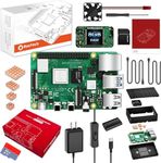 RasTech Raspberry Pi 4 8GB Starter Kit with Pi4 8GB Board,with 32GB Card 4 Copper Heatsink 2 Micro HD Out Cable 5V 3A Power Supply with ON/Off Case Cooling Fan Card Readers Screwdriver