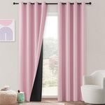 MRTREES Sound Proof Curtains For Bedroom Soundproof Curtains In Nursery Room Noise Reducing Curtains For Night Heavy Blackout Curtains Thick Curtains Thermal 66 x 54 Inch Drop 167x137 CM 2 Panels