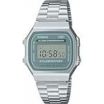 Casio Unisex's Digital Quartz Watch with Stainless Steel Strap A168WA-3AYES