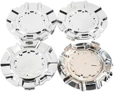 GTownWorks 200mm 7.87in Wheel Center Caps Wheel Center Hubcaps forChevrolet Silverado 1500#22871243 with 20" 10 Spoke, 4 Pack Chrome Center Cover Replacement for Rim