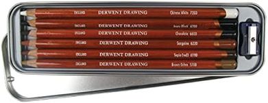 Derwent Drawing Pencil Tin Case 6-Pieces Set