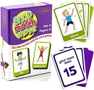 Covelico Kids Workout Equipment - Fun Exercise Cards to Play Kids Exercise Games, Kids Exercise Equipment & Physical Education Equipment - PE Cards & Gym Games, Recess Equipment for Elementary School