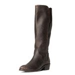 Frye Women's Carson Piping Tall Knee High Boot, Black, 7.5