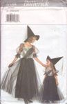 Butterick 3588 Sewing Pattern Girls Witch Costume Size 4-14