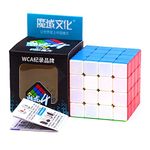 D ETERNAL MoYu MFJS MeiLong 4 Cube 4x4 High Speed Stickerless Cube Puzzle Game Toy for Kids Boys & Girls