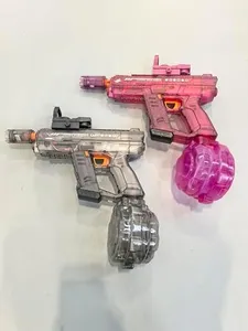 Vmiya Electric Water Gun 2 Pack for Adult Kid, Squirt Guns Rechargeable, Up to 32 FT, Red and Black