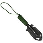 Stainless Steel Multifunctional Camping and Hiking Shovel ，Portable Gardening Lightweight Small Shovel,Compact Survival Multitool (Black)