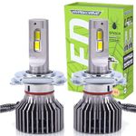 Allextreme Hyperdrive H4 / H19 LED Headlight 200W Conversion Kit 22000LM Car Driving Headlamp Bulb 6000K Super Bright Beam Fog Light Chip Fog Light for SUVs Trucks Sedans