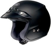 Shoei RJ Platinum R Open-Face Helmet - Medium/Matte Black by Shoei