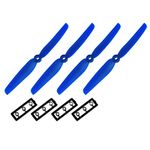 Uxcell RC Propellers 6030 6x3 Inch CW CCW 2-Vane for Quadcopter Hexacopter Multirotor, Blue 2 Pairs with Adapter Rings