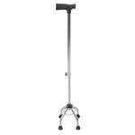 Healeved Quad Cane Adjustable Walking Cane Elderly Walking Stick Nonskid Quad Cane Walking Assist Tool Portable 4 Prong Canes for Men Women