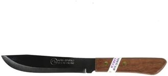 KIWI Stainless Steel Butcher Knife with Wooden Handle, 15 cm Length