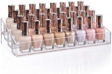 (Nail Polish Organiser) - Clear Multi-Level Nail Polish Organiser