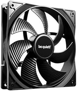 be quiet! Ventola PWM Pure Wings 3 da 140 mm, velocità massima elevata, velocità minima ridotta, telaio della ventola ottimizzato, pressione dell'aria eccezionalmente elevata, molto silenziosa, BL108