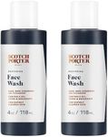 Scotch Porter Restoring Face Wash | Rich, Non-Stripping Gel Cleanser | Formulated with Non-Toxic Ingredients, Free of Parabens, Sulfates & Silicones | Vegan | 4oz – 2 Pack