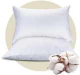 CoolShields Premium 100% Cotton Waterproof Pillow Protectors with Zipper, Breathable & Noiseless, Hypoallergenic Soft Skin-Friendly Surface for All-Night Comfort, King Size - 20”x36” (2 Pack)
