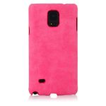 WOW Imagine Premium Handmade Weathered Leather Texture Collection Back Case Cover for Samsung Galaxy Note 4 (Textured Pink)