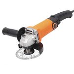 TOPWAY Angle Grinder 115mm, 750W Corded Electric Angle Grinder for Masonry Concrete Tile Metal Steel Cutting Grinding Polishing 100072