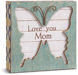 Pavilion Gift Company Simple Spirits 41084 Love You Mom Butterfly Plaque, 4-1/2"