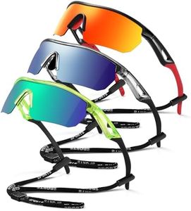 Vcarsian Kids Sunglasses Youth Baseball Sunglasses for Boys Girls 3-12 Polarized Softball Cycling Sports Goggles UV Protection