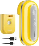 Canslab RETRO Electric Can Opener, Auto-Stop One-Touch Operation, USB Rechargeable with LED Battery Track, Side Cut Smooth Edge Can Opener for Seniors with Arthritis, Wall-Mountable Small Size,Yellow