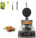 Commercial Waffle Maker Machine, 110V 1200 W Stainless Steel Nonstick Waffle Maker for Home and Restaurant