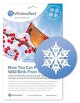 WindowAlert Snowflake Anti-Collision Decal - UV-Reflective Window Decal to Protect Wild Birds from Glass Collisions - Made in The USA