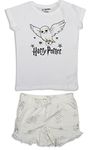 Harry Potter Hedwig Cotton Pyjama Set for Girls (as8, age, 9_years, 10_years, regular, White)