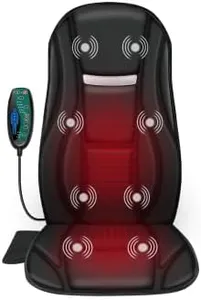 Snailax Vibration Back Massager with Heat, Seat Massager with 8 Vibrating Motors & 5 Modes, Chair Massager, Massage Cushion, Massage Chair Pad for Chair, Office, Gifts for Lover