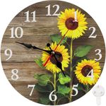 Britimes Round Wall Clock, Silent N