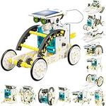 STEM 13-in-1 Solar Power Robots Creation Toy, Educational Experiment DIY Robotics Kit, Science Toy Solar Powered Building Robotic Set Age 8-12 for Boys Girls Kids Teens to Build